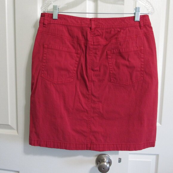 Pendleton Red Denim Skirt Size 10 - Picture 2 of 4